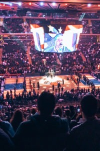 Match de basket au Madison Square Garden